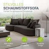 Juskys Sofa Tirano 300x83x155 cm Tamsiai pilkas aksomas