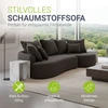Juskys Sofa Tirano 300x83x155 cm Tamsiai pilkas aksomas