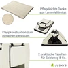 Juskys Sulankstoma šunų transportavimo dėžė Lassie M 50x34x36 cm smėlio spalvos