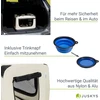 Juskys Sulankstoma šunų transportavimo dėžė Lassie M 50x34x36 cm smėlio spalvos