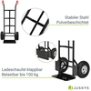 Juskys Sulankstomas vežimėlis Basic 118x44 cm juoda/raudona