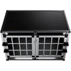 Juskys Šuns transportavimo dėžė L-X 54x69x51 cm juoda/sidabrinė