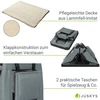 Juskys Šunų transportavimo dėžė Lassie XL 50x34x36 cm Pilka Sulankstoma