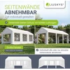Juskys Šventinė palapinė Gala 3x6 m balta