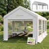 Juskys Šventinė palapinė Gala 3x6 m balta
