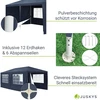 Juskys Šventinė palapinė Homestar 3x6x2.5 m mėlyna