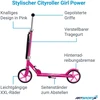 Juskys Vaikiškas paspirtukas Homestar Girl Power 88x37x96-106 cm rožinis