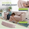 Juskys Vaikiškas žaidimų sofa Kayo 150x75x50 cm rožinė