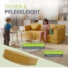 Juskys Vaikiškas žaidimų sofa Kayo 150x75x50 cm geltona