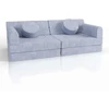 Juskys Vaikiškas žaidimų sofa Kayo 150x75x50 cm šviesiai mėlynas