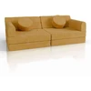 Juskys Vaikiškas žaidimų sofa Kayo 150x75x50 cm geltona