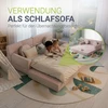 Juskys Vaikiškas žaidimų sofa Kayo 150x75x50 cm rožinė