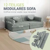 Juskys Vaikiškas žaidimų sofa Kayo 150x75x50 cm šviesiai žalia