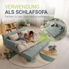 Juskys Vaikiškas žaidimų sofa Kayo 150x75x50 cm šviesiai žalia