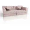 Juskys Vaikiškas žaidimų sofa Kayo 150x75x50 cm rožinė