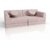 Juskys Vaikiškas žaidimų sofa Kayo 150x75x50 cm rožinė