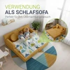 Juskys Vaikiškas žaidimų sofa Kayo 150x75x50 cm geltona