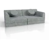 Juskys Vaikiškas žaidimų sofa Kayo 150x75x50 cm šviesiai žalia