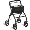 Juskys Vidaus vaikštynė su transportavimo krepšiu 56x66x90-103 cm juoda