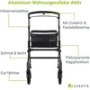 Juskys Vidaus vaikštynė su transportavimo krepšiu 56x66x90-103 cm juoda