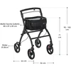 Juskys Vidaus vaikštynė su transportavimo krepšiu 56x66x90-103 cm juoda