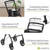 Juskys Vidaus vaikštynė su transportavimo krepšiu 56x66x90-103 cm juoda
