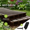 Juskys WPC terasos lentos, 20 m², rudas