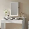 Songmics Pakabinama veidrodinė papuošalų spintelė