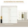 HOMCOM 6 dalių pertvara, sulankstoma privati siena, privatumas sienoms, svetainei, miegamajam, namų biurui, balta