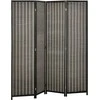 HOMCOM Screen 4 dalių 180 x 180 cm kambario pertvara iš bambuko, sulankstomas privatumo ekranas, kambario pertvara, pertvara gyvenamajam kambariui, rudos spalvos
