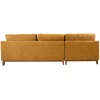 Kampinė sofa BASIL LC, tamsiai geltona