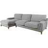 Kampinė sofa BASIL kairiojo kampo, pilka