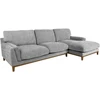 Kampinė sofa BASIL RC, pilka