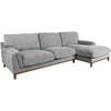 Kampinė sofa BASIL dešinioji kampinė, pilka