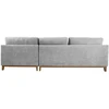 Kampinė sofa BASIL dešinioji kampinė, pilka