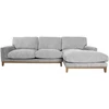 Kampinė sofa BASIL dešinioji kampinė, pilka