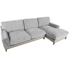 Kampinė sofa BASIL dešinioji kampinė, pilka