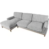 Kampinė sofa BASIL kairiojo kampo, pilka