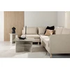 Kampinis sofa, Zero, 295x195 cm, kreminis