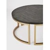 Apvalus kavos staliukas Seville, 90 cm, juoda
