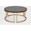 Apvalus kavos staliukas Seville, 90 cm, juoda