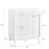 Sobuy Batų spintelė Virtuvės spintelė Sideboard šoninė spintelė FSB84-W
