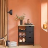 Sobuy Rolling Cart Serving Cart Storage Cabinet Virtuvės sala ant ratų FKW79-SCH