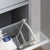 Sobuy Siaura Batų spinta su 3 skyriais Batų lentyna aukšta Salės baldai FSR151-H-HG