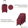 Kelioninis Juskys Kietasis lagaminų rinkinys Rom 4 vnt raudonas