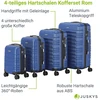 Kelioninis Juskys Kietasis lagaminų rinkinys Rom 4 vnt mėlynas