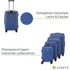 Kelioninis Juskys Kietasis lagaminų rinkinys Rom 4 vnt mėlynas