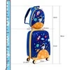 Kelioninis Promotions Vaikiškas lagaminas ir kuprinės rinkinys, 33x21,5x51 cm ir 25,5x10x32 cm, mėlynas