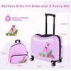 Kelioninis Promotions Vaikiškas lagaminų rinkinys 46x23x33 cm rožinis ir baltas, laikymas