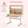 Kelioninis Promotions Vaikiškas rašomasis stalas, 100x60x111-135 cm, rožinis